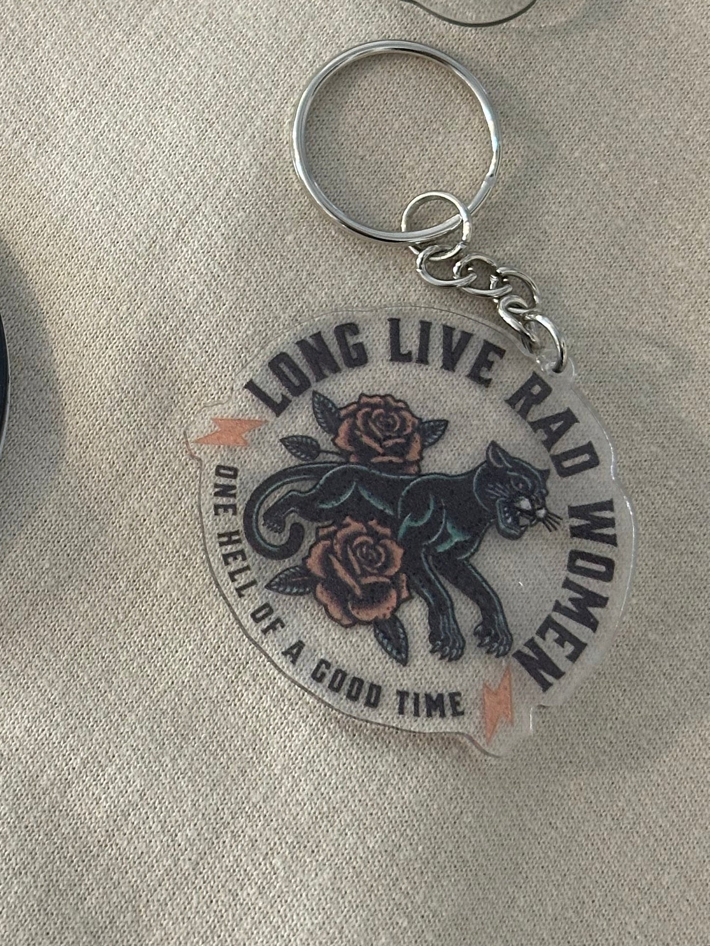 LONG LIVE RAD WOMEN keychain