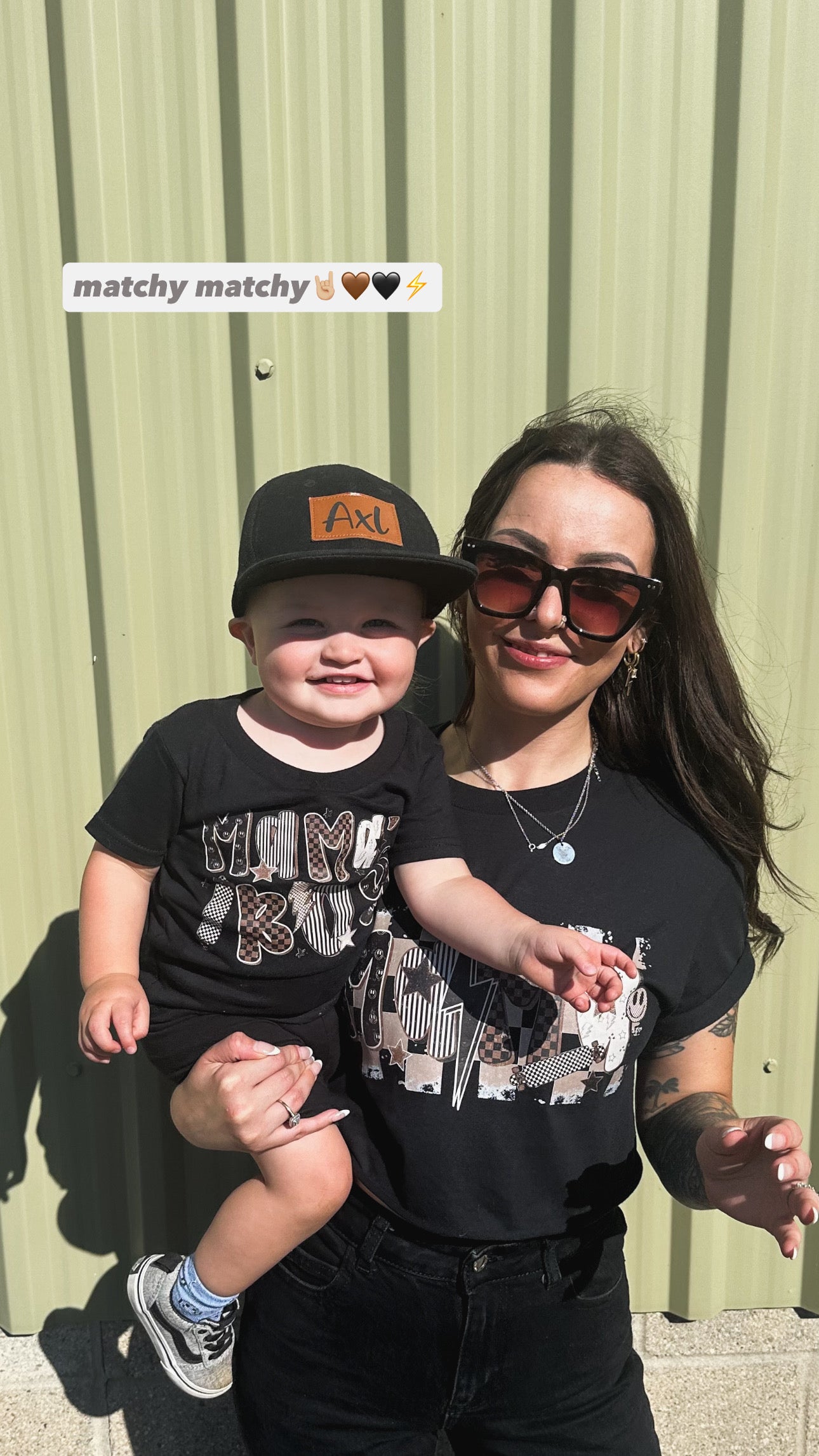 MAMAS BOY matching tee