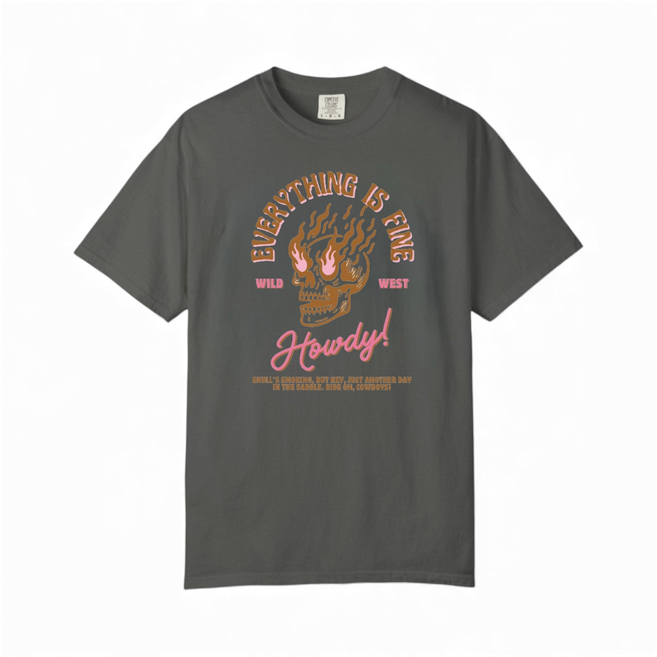 EVERYTHING IS FINE SKULL tee
