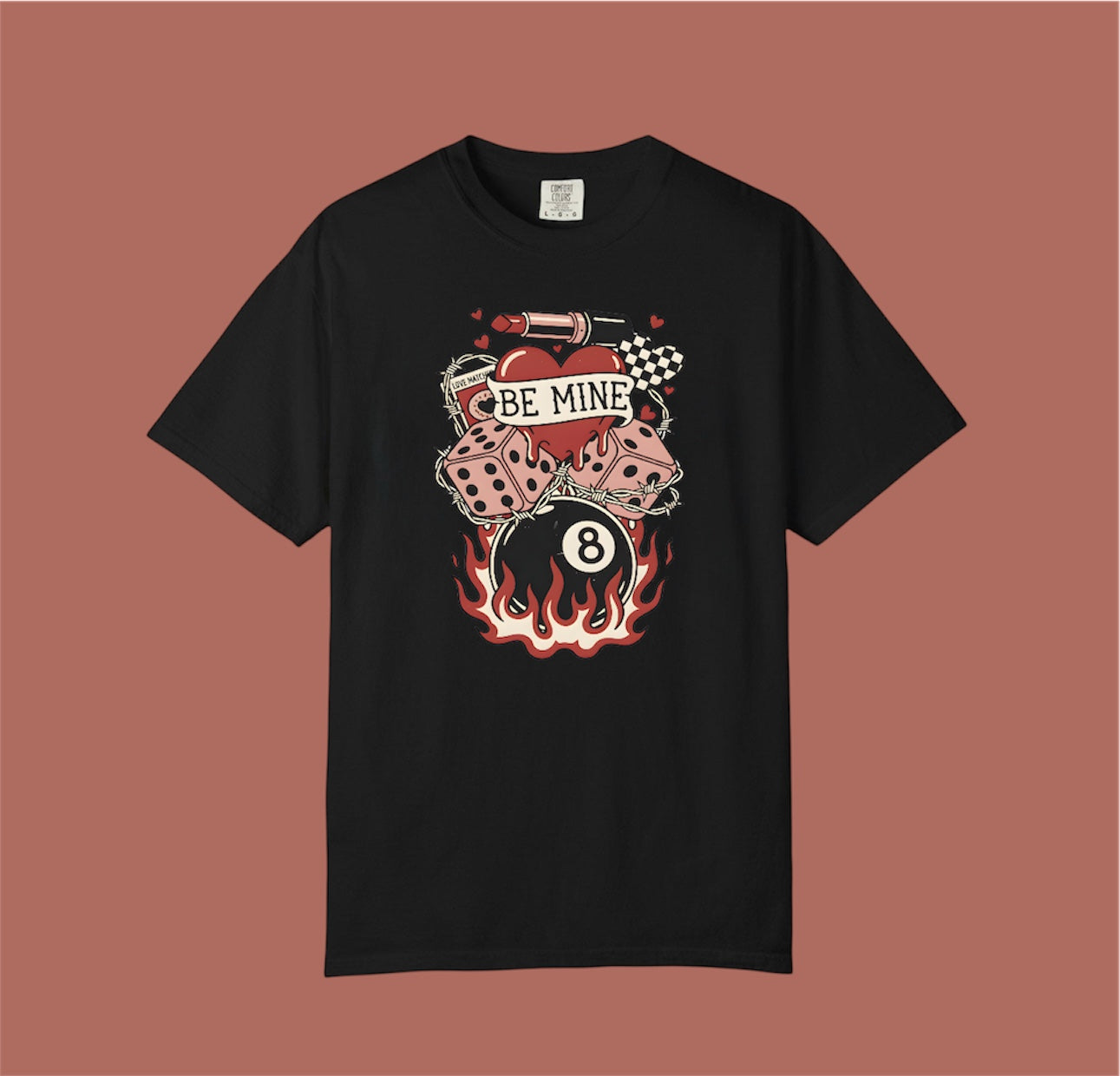 EIGHT BALL BE MINE tee