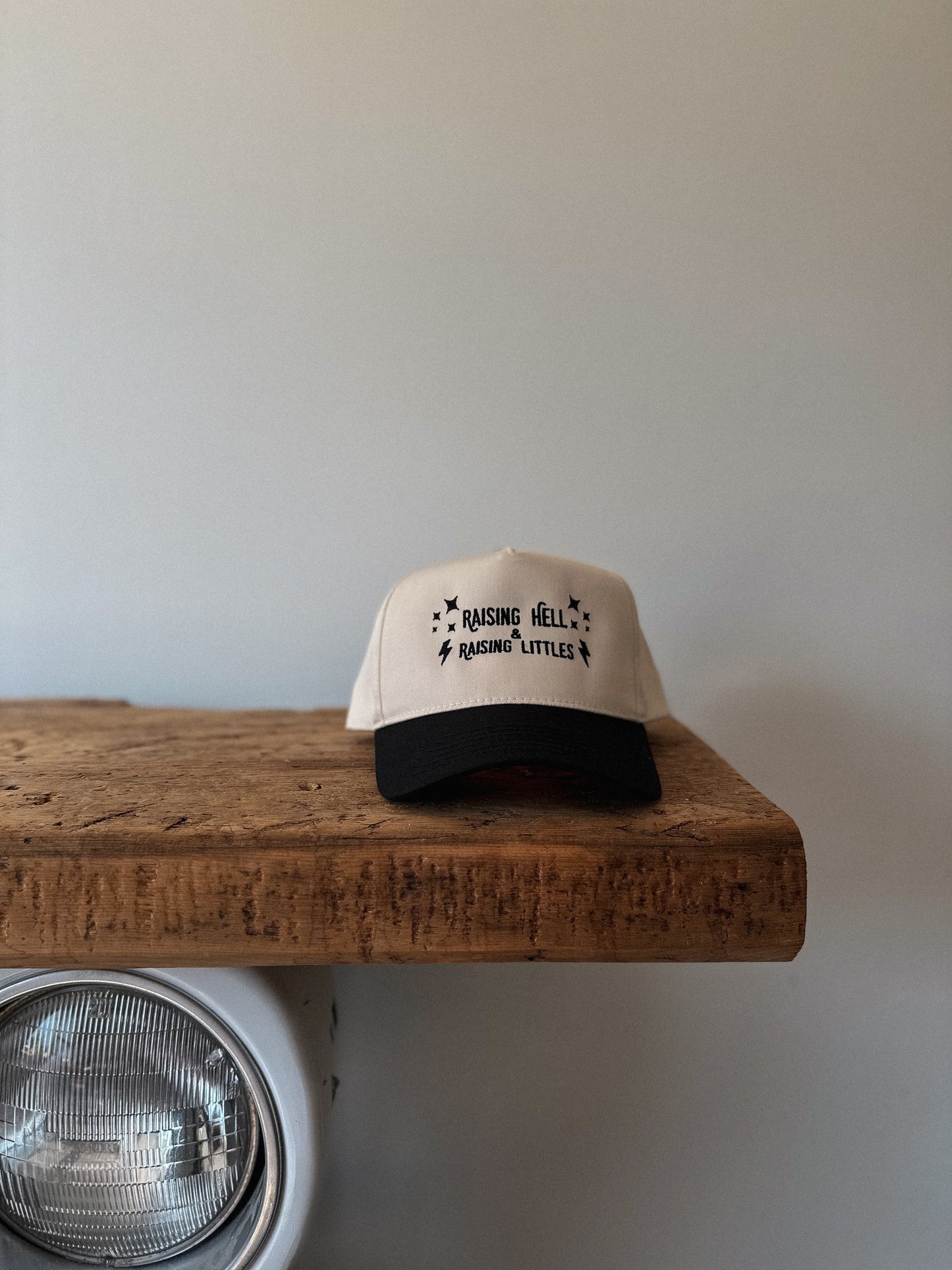 RAISING HELL & RAISING LITTLES trucker hat