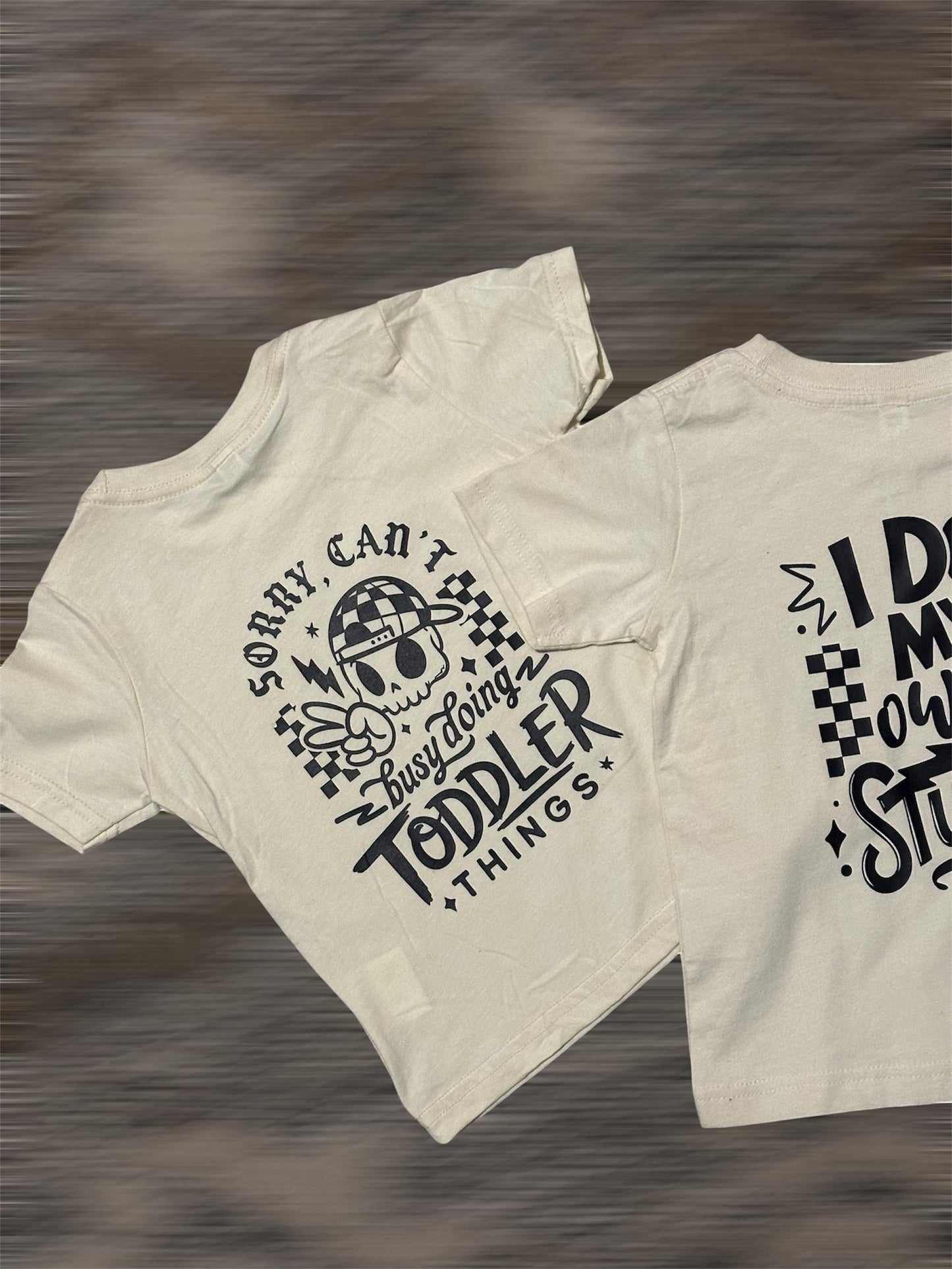 BUSY DOING TODDLER THINGS tee for littles